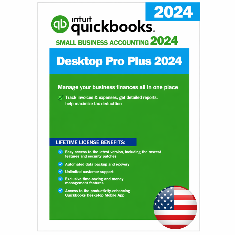 QuickBooks Desktop Pro Plus 2024 - US Edition (1-User)