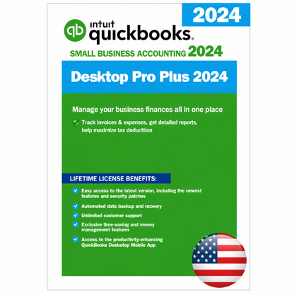 QuickBooks Desktop Pro Plus 2024 - US Edition (1-User)