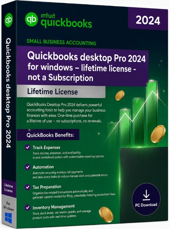 QuickBooks Desktop Pro Plus 2024 - US Edition (1-User)