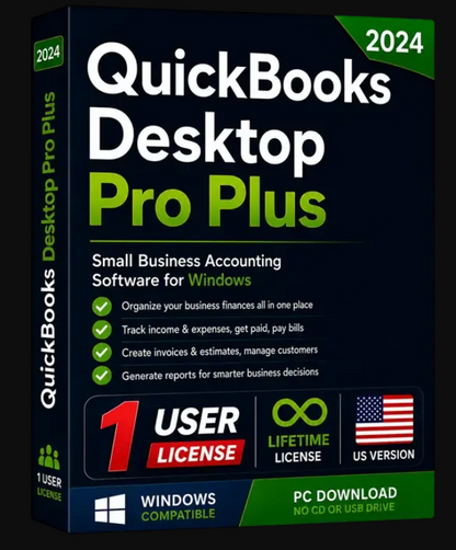 QuickBooks Desktop Pro Plus 2024 - US Edition (1-User)