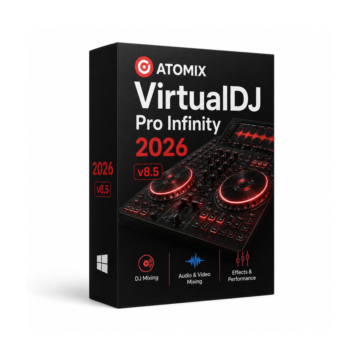 VirtualDJ 2026 Pro Infinity | Professional DJ Mixing Software | Music Mixing and Performance Tool for Windows