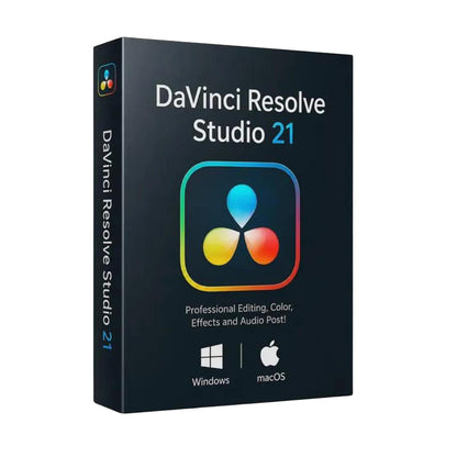 DaVinci Resolve Studio 21 Lifetime License | Professional Video Editing Software | Windows & Mac | Instant Digital Download
