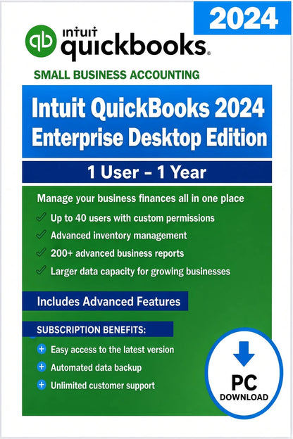 QuickBooks Desktop Pro Plus 2024 - US Edition (1-User)
